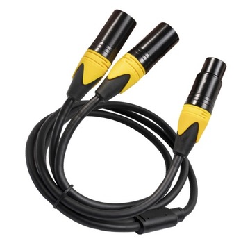 Kabel rozgałęźny XLR Żeński na podwójny