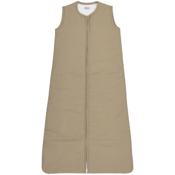 Meyco Baby Jednokolorowy śpiworek dla niemowląt - taupe - 90cm