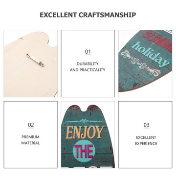 ПОДАРОЧНЫЙ ДЕКОР ДОСКА ДЛЯ СЕРФА НАСТЕННАЯ АРТ ТИКИ БАР