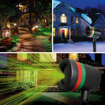Projektor laserowy reflektor świąteczny laser