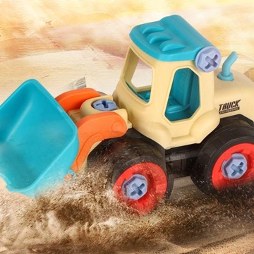 СТРОИТЕЛЬНАЯ ТЕХНИКА ГРУЗОВИК ИГРУШКА ДЛЯ ЗАКРУЧИВАНИЯ ЭКСКАВАТОРНЫЙ ВИНТ 4 ШТ.