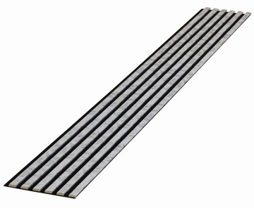 Lamele 3D 6szt. na filcu 275cm x 27cm SILVER