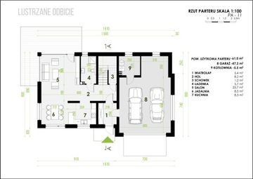 Проект дома Pióro Architekci-11 Зеркальная версия