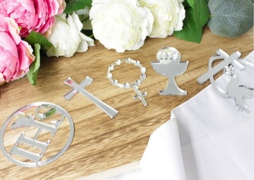 БОКОВОЕ УКРАШЕНИЕ ТОРТА ПРИЧАСТИЯ IHS Silver