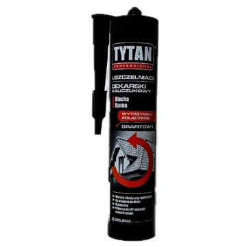 Uszczelniacz dekarski 280ml kauczukowy do uszczelnień TYTAN grafit