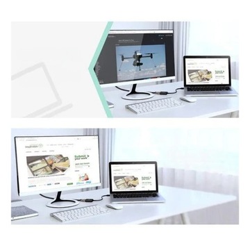 UGREEN ADAPTER PRZEJŚCIÓWKA mini DisplayPort (męski) / HDMI (żeński) 4K