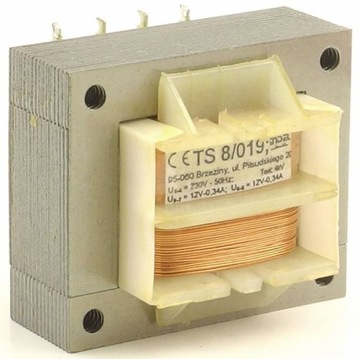 Transformator 8VA, 230Vac (12V, 12V) 0.34A, Indel