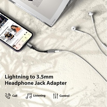 Переходник Lightning на разъем для наушников 3,5 мм