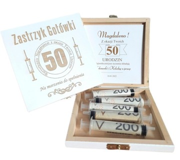 Zastrzyk gotówki * GRAWER * 50 urodziny 3 kolory