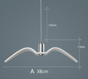 ПОДВЕСНОЙ СВЕТИЛЬНИК ЛЮСТРА ЧАЙКА НОЧНАЯ ПТИЦА 3000К (А)