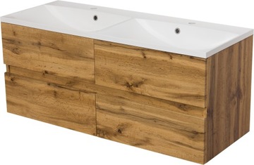 AKSAMIT meble dąb naturalny szafka + umywalka 120