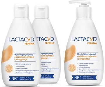 LACTACYD FEMINA Жидкий набор для интимной гигиены x3