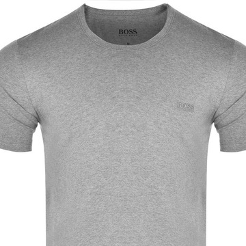 T-shirt Męski HUGO BOSS 50325887 Szary Regular Fit