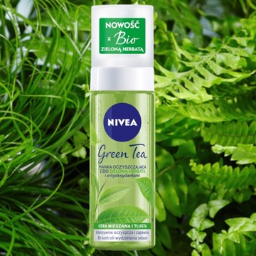 NIVEA Очищающая пенка для лица с зеленым чаем 150мл
