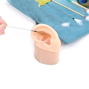 Имитация силиконового уха Искусственное правое ухо.