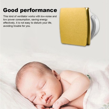 Wentylator wyciągowy łazienkowy Wodoodporny wentylator Ścienny