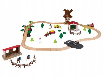 ДЕРЕВЯННАЯ ПУТЬ ДЛЯ ЭКСПРЕСС-ПОЕЗДА PLAYTIVE ELECTRIC CITY 4,2 м 52 ЭЛЕМЕНТА