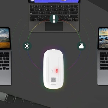 Myszka Bezprzewodowa do Laptopa Bluetooth / USB