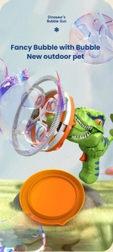 Детская электрическая машина для изготовления мыльных пузырей, портативный гигантский пузырь в виде динозавра, Blo