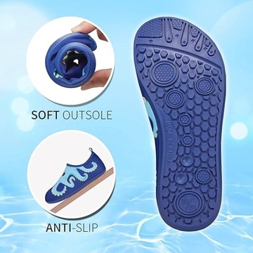 Обувь для бассейна к пляжным тапочкам с нескользящей подошвой 25/26 Octopus