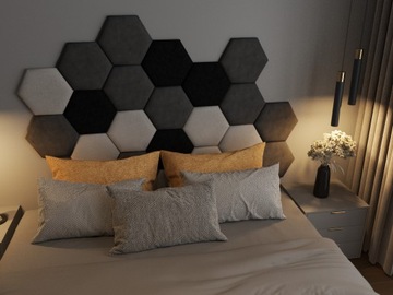 МЯГКИЕ ПАНЕЛИ ШЕСТИГРАННИКИ 30x26 Сотовый НАБОР 20 ШТ.