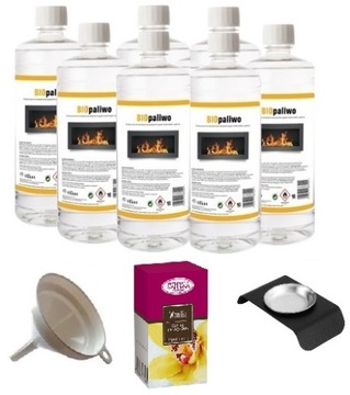zestaw BIOPALIWO 7L bioetanol pojemnik do aromaterapii + olejek wanilia