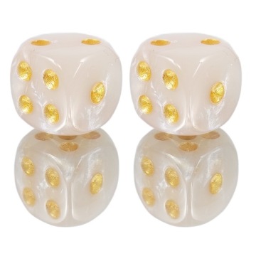 ZESTAW 2 KOSTEK K6 RPG KOŚĆ SZEŚCIOŚCIENNA PAŁAC ELFÓW 1,6 CM