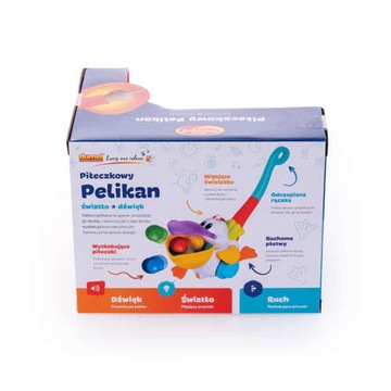 ШАР ПЕЛИКАН PUSHER LIGHTS SINGS PL DUMEL