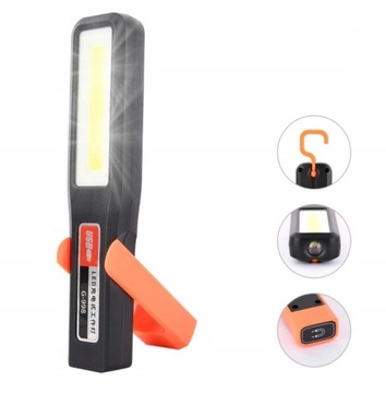 Lampka WARSZTATOWA COB LED USB MAGNES (E010)