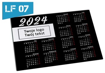 Магнит на холодильник КАЛЕНДАРЬ ВАШ ТЕКСТ ЛОГОТИП 10x14
