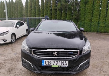 Peugeot 508 I 2015 Peugeot 508 2015r, 1.6 HDI - AUTOMAT. Lekko uszkodzony przod. Jezdzi. 1.6, zdjęcie 17