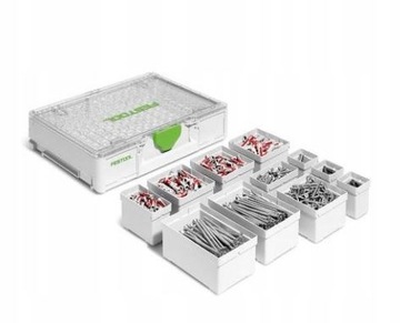 Systainer³ Organizer SYS3 ORG M 89 SD Festool wkręty Spax + kołki Fischer