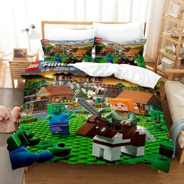 MINECRAFT ROBLOX POŚCIEL 3-CZĘŚCIOWY ZESTAW