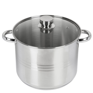 GARNEK ZE STALI NIERDZEWNEJ 10L GASTRO INDUKCJA 26CM