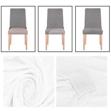 Чехлы для свадебных банкетных стульев БЕЛЫЙ ЭЛАСТИК ИЗ СПАНДЕКСА UNI