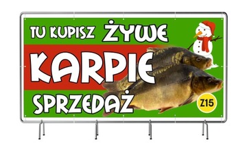 SOLIDNY BANER REKLAMOWY 200x100 CHOINKI,KARP
