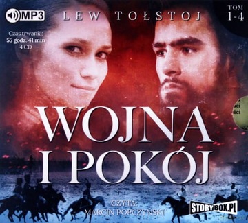 WOJNA I POKÓJ CD MP3 T 1-4 L TOŁSTOJ M POPCZYŃSKI