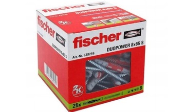 FISCHER kołki kołek duopower 8x65 S 25 sztuk