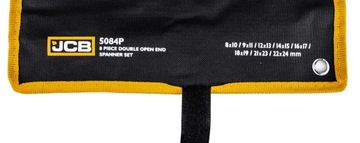 Набор плоских двусторонних ключей 8 элементов сталь CR-V 8-24 мм JCB