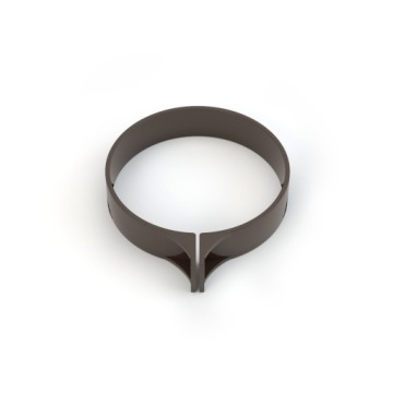 OBEJMA rury spustowej PVC GAMRAT 90 mm BRĄZ