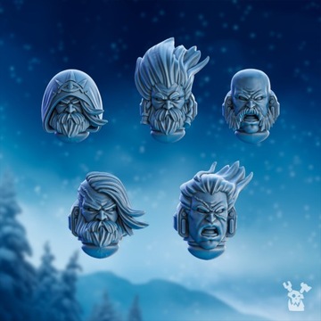 Stormbringers Commander Heads Set x5 DakkaDakkaSto