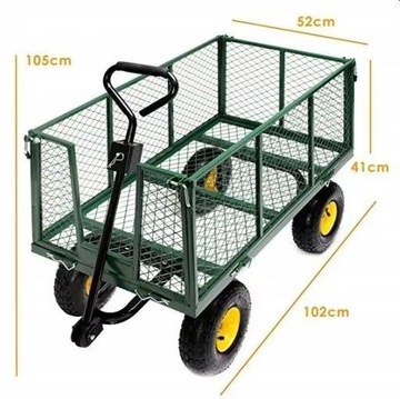 САДОВАЯ ТРАНСПОРТНАЯ ТЕЛЕЖКА Прицеп Садовая тачка Самосвал + сумка