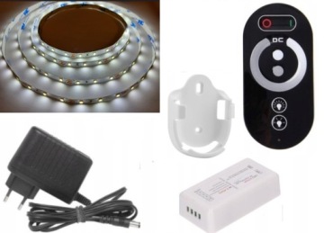 ZESTAW 3m TASMA 180 LED BIALY ZIMNY 2835 PILOT +