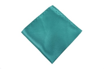 Poszetka do marynarki satynowa BUTELKOWA ZIELEŃ