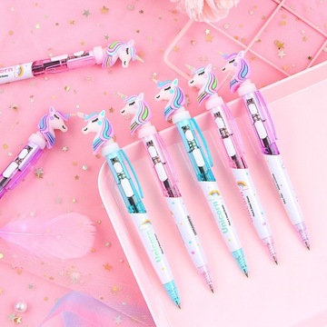 ШАРИКОВАЯ РУЧКА ДЛЯ ДЕВОЧКИ ЕДИНОРОГ СВЕТОДИОДНАЯ АВТОМАТИЧЕСКАЯ ИГРУШКА ПРИЯТНЫЙ ПОДАРОК