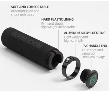 ВЕЛОСИПЕДНЫЕ РУЧКИ ДЛЯ ВЕЛОСИПЕДНОГО РУЛЯ МЯГКАЯ ГУБКА TWISTED