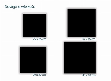 SZKLANA PODSTAWKA POD ZNICZE 40x30cm Czerń 486b