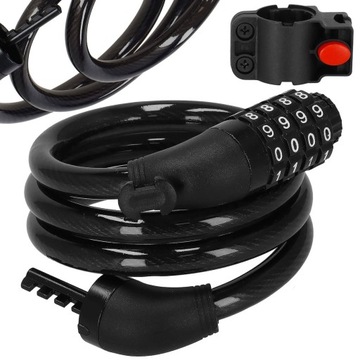 ЗАМОК БЕЗОПАСНОСТИ ВЕЛОСИПЕДА КОД ТРОСА ЗАМКА