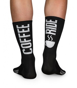 Skarpety kolarskie Luxa Coffee Ride Black - M/L