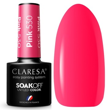 CLARESA LAKIER HYBRYDOWY PINK 530